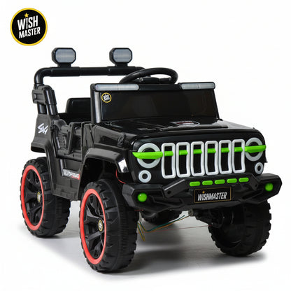 Kids 4x2 Jeep Wrangler| Electric Driving Car| Remote + Steering + Mobile App Control| [1-6 year]