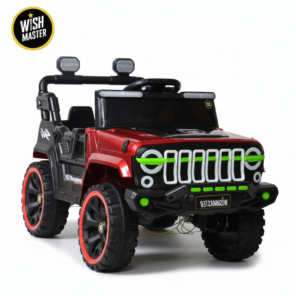Kids 4x2 Jeep Wrangler| Electric Driving Car| Remote + Steering + Mobile App Control| [1-6 year]