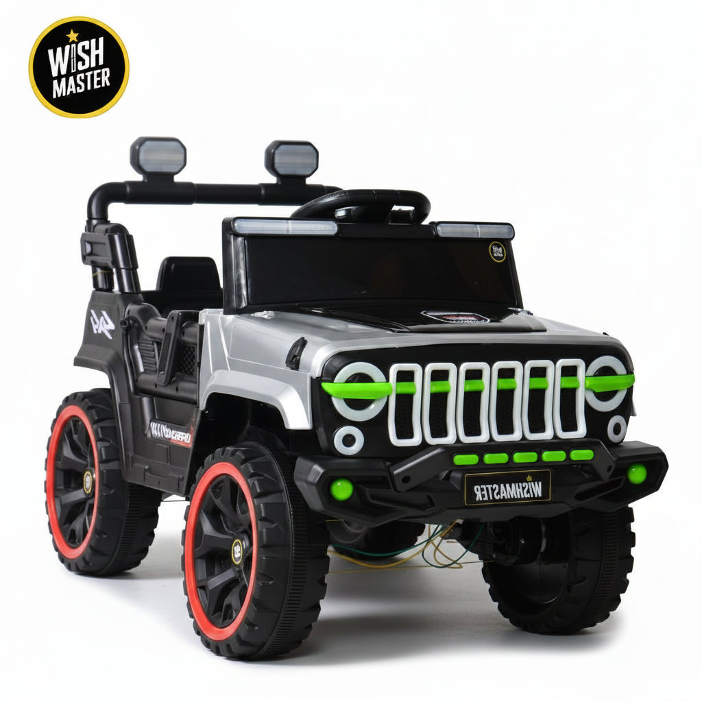 Kids 4x2 Jeep Wrangler| Electric Driving Car| Remote + Steering + Mobile App Control| [1-6 year]