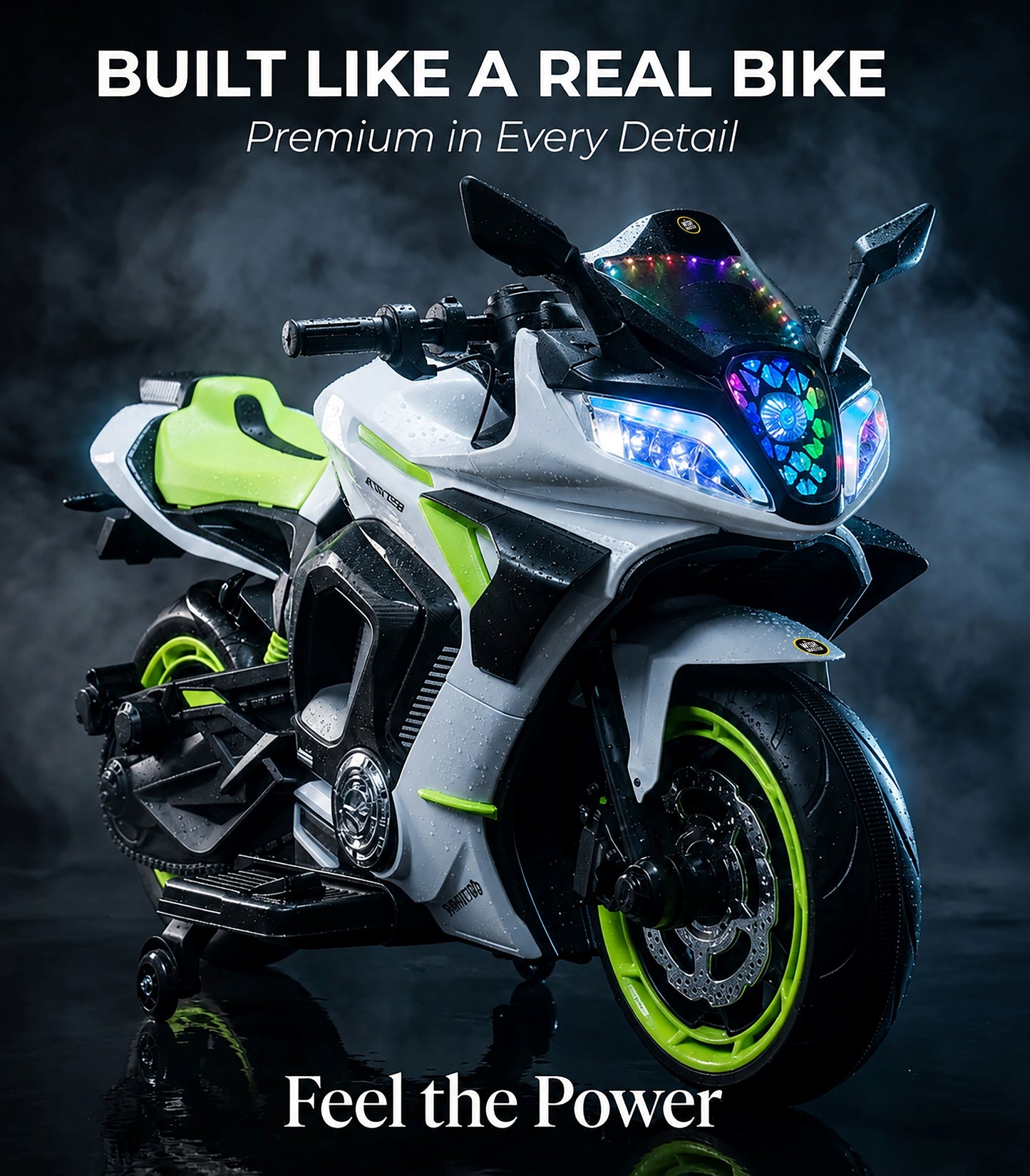 Kids Raftar Bike| Electric Ride On Bike| With Hand Accelerator & Foot Brake| [3-8 year]