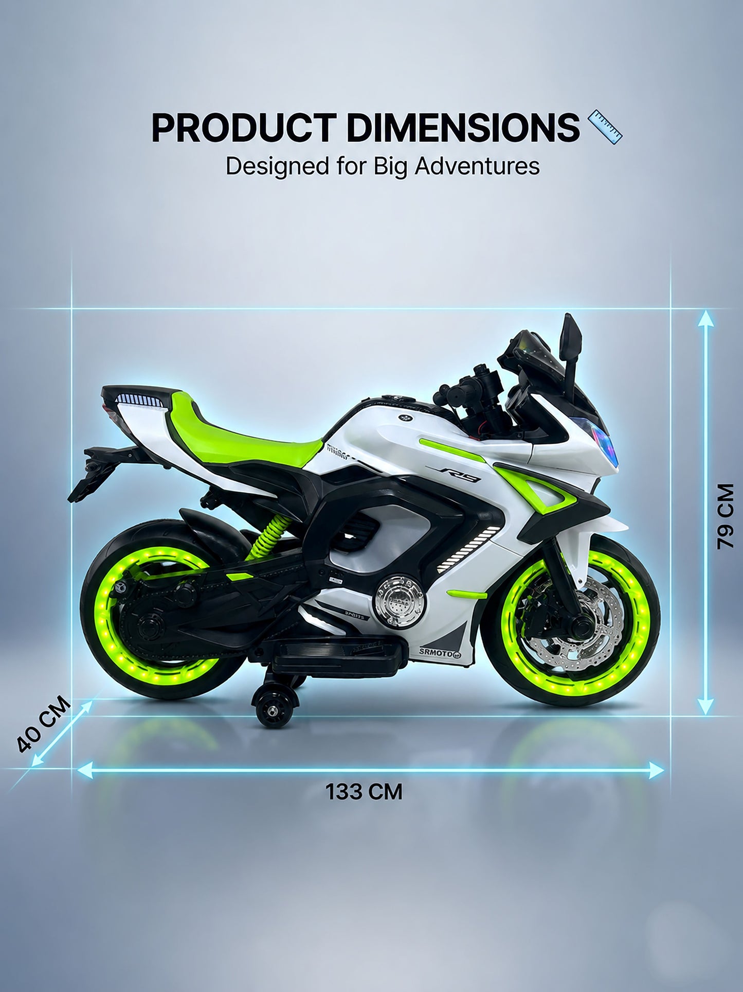 Kids Raftar Bike| Electric Ride On Bike| With Hand Accelerator & Foot Brake| [3-8 year]