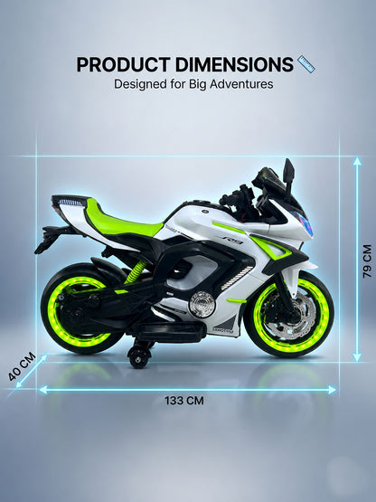 Kids Raftar Bike| Electric Ride On Bike| With Hand Accelerator & Foot Brake| [3-8 year]
