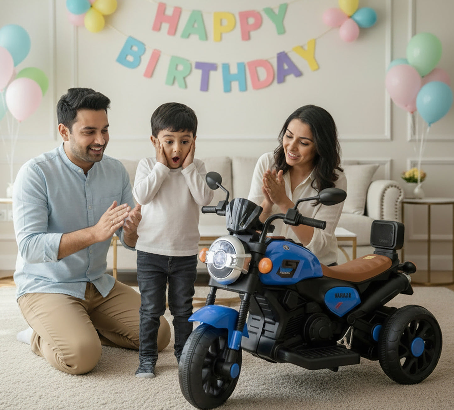 Kids NewForce Bike| Electric Ride-On Motorbike| With Hand Accelerator & Foot Brake| [2-6 year]