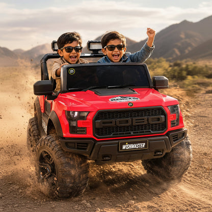 Kids 4x4 POBO Driving Electric Car | Remote + Steering + Mobile App Control | Kids Jeep | [1-8 Year]